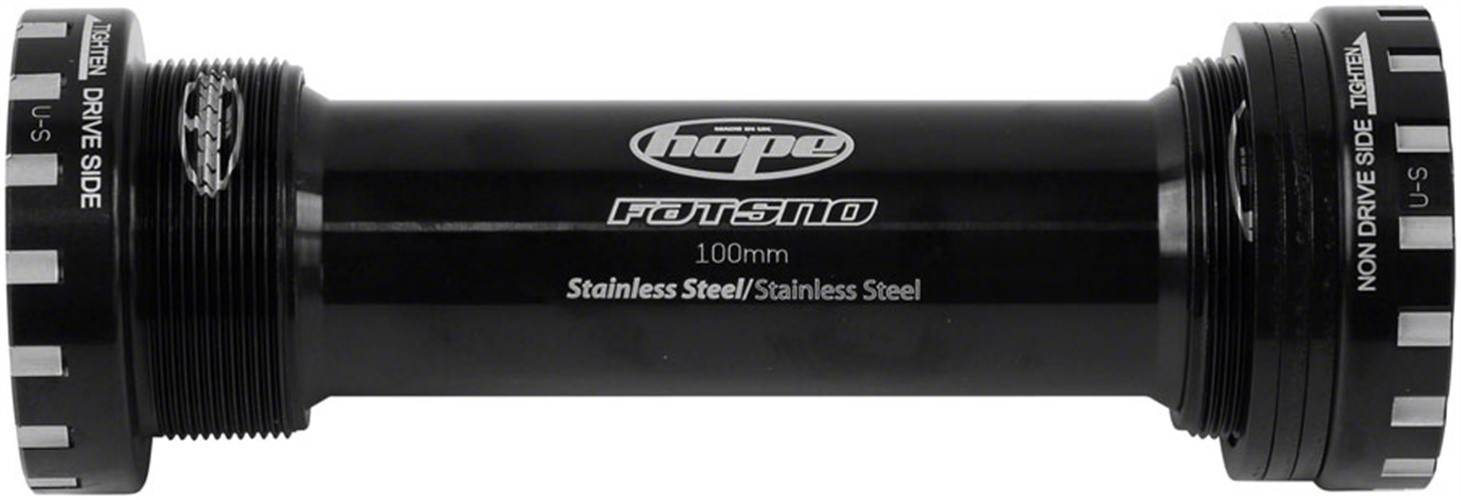 Hope BSA Threaded Bottom Bracket - 100mm Fat Bike, For 24mm Spindle, Stainless,