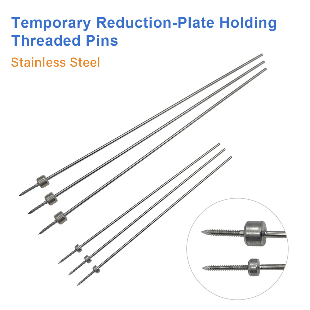Temporary Reduction-Plate Holding Threaded Pins CNC manufacturing Kirschner Wire