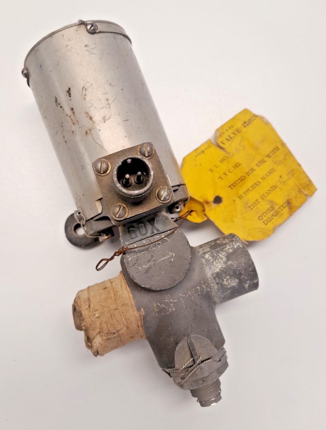 Surplus Southwestern GOX Gaseous Oxygen Solenoid Valve - Rocket Engine NASA