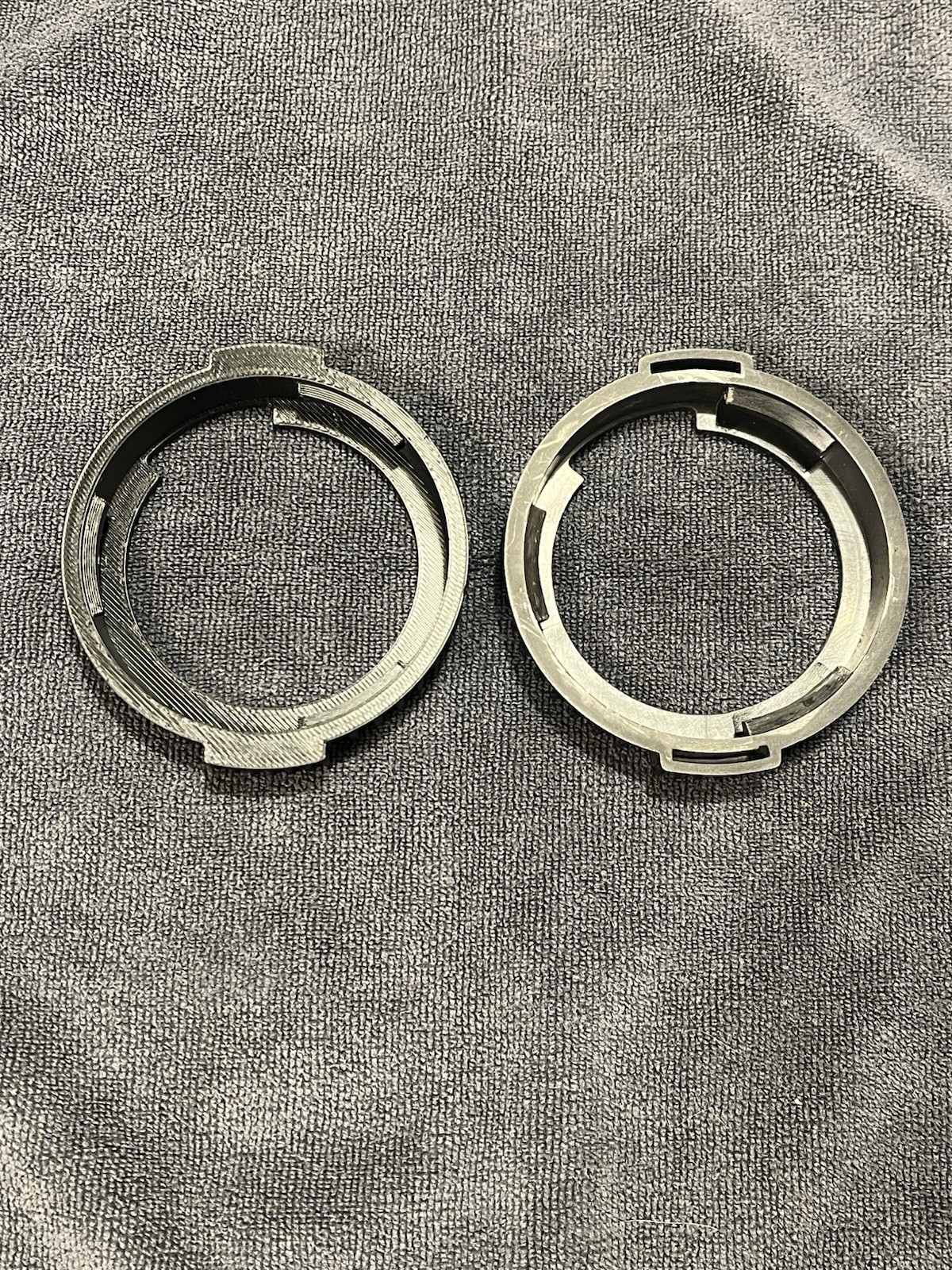 Nikon Microscope Lamphouse Lock Ring 3D Printed Reproduction
