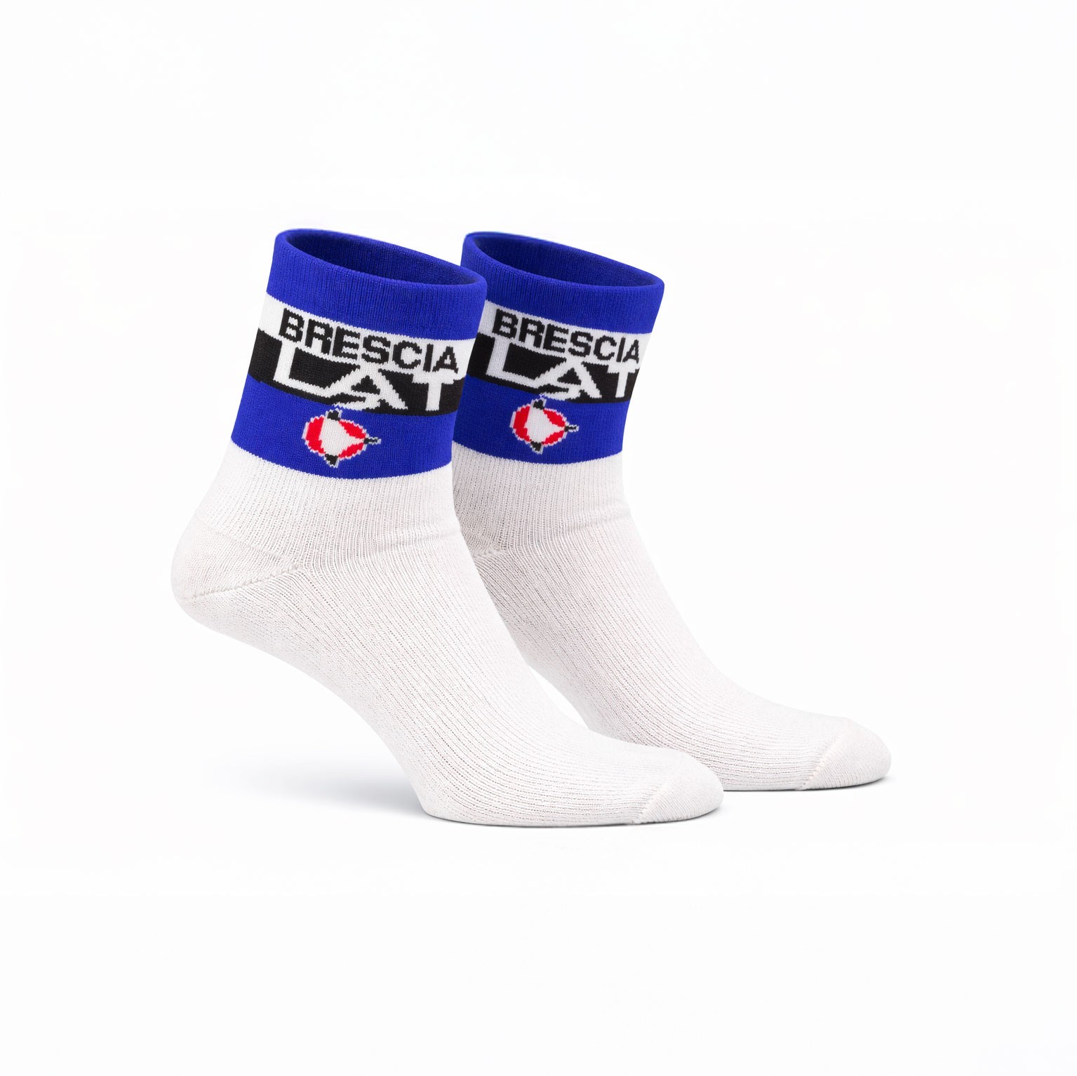 Vintage Team Brescia Lat Cycling Socks Retro Made in Italy Cotton Cycling Socks