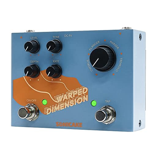 SONICAKE Warped Dimension Chorus Flanger Phaser and Tremolo Effects Pedal
