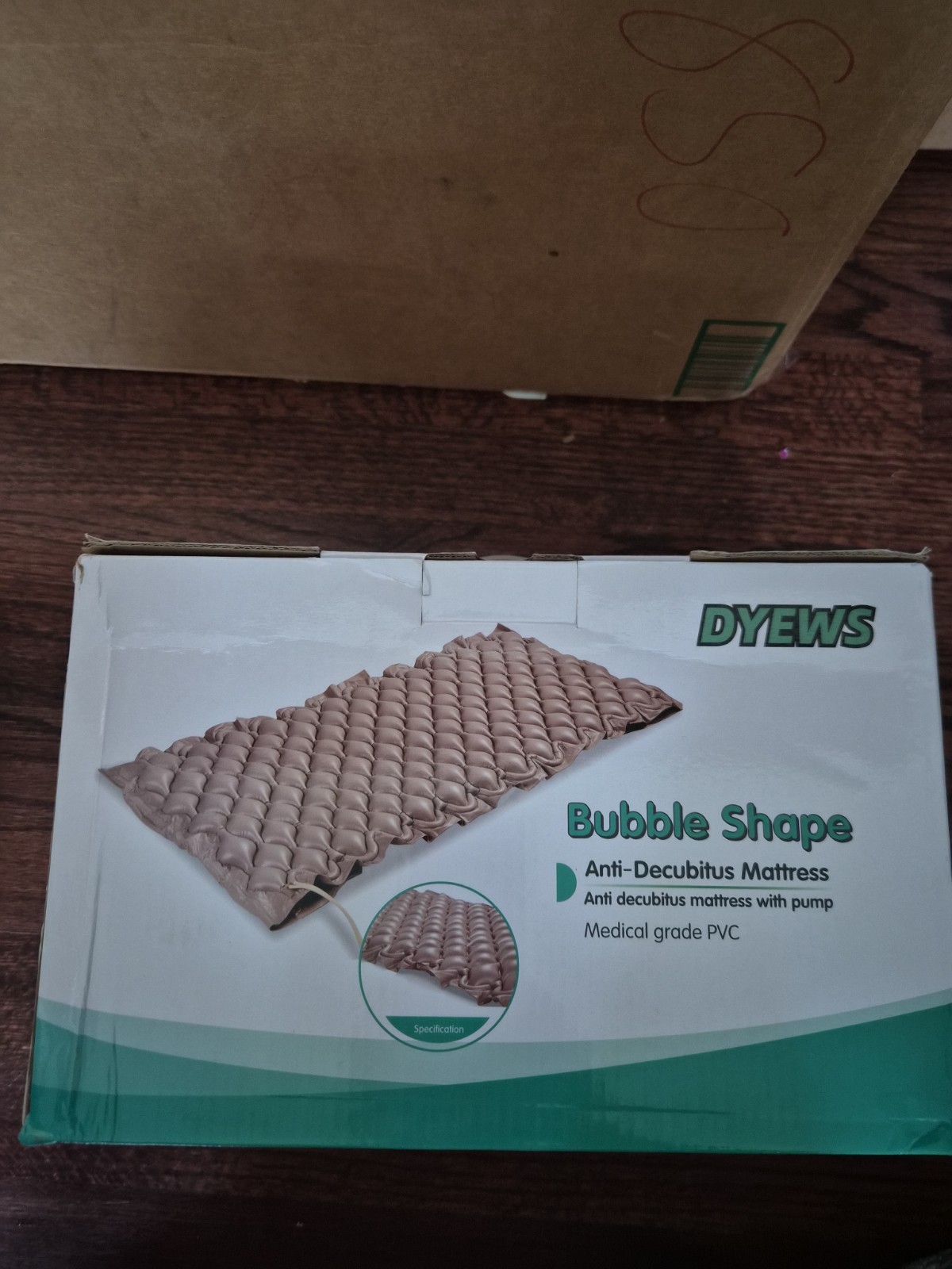 Alternating Pressure Anti-Decubitus Bubble Mattress with Pump – New in Box