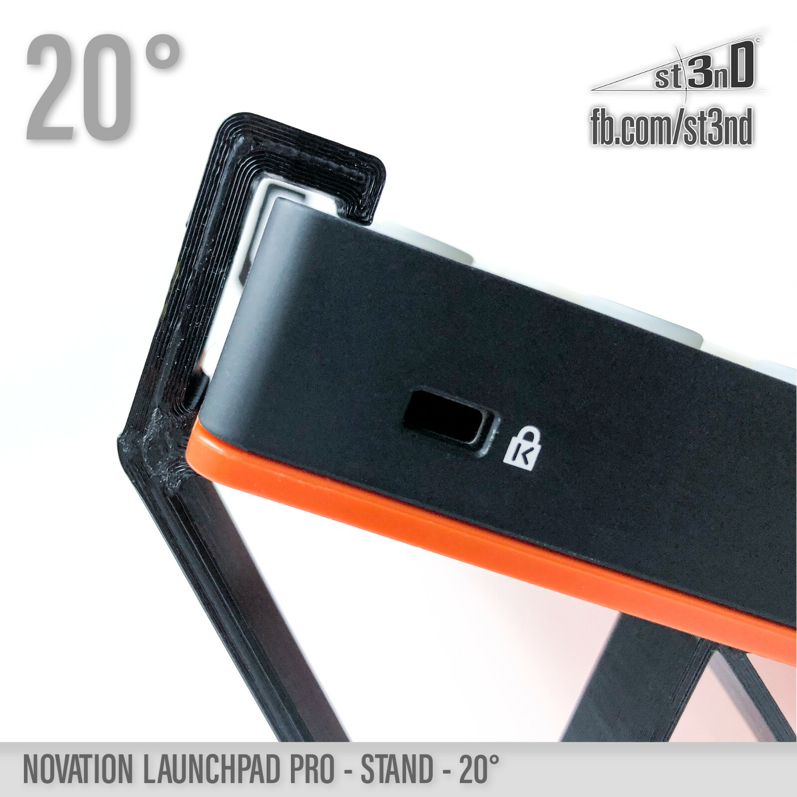 NOVATION LAUNCHPAD PRO STAND - 20 degrees - 3D printed - 100% Buyer satisfaction