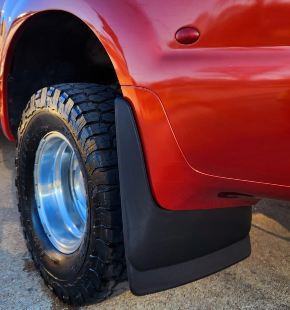 Husky Liner Rear No Drill Custom Fit Mud Flaps for 99-2010 Ford F350 F450 Dually