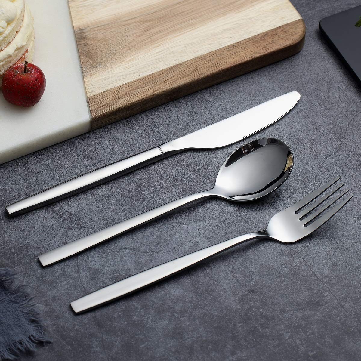Flatware Set 20 Pieces Stainless Steel Flatware Set Silverware Set Service For 4