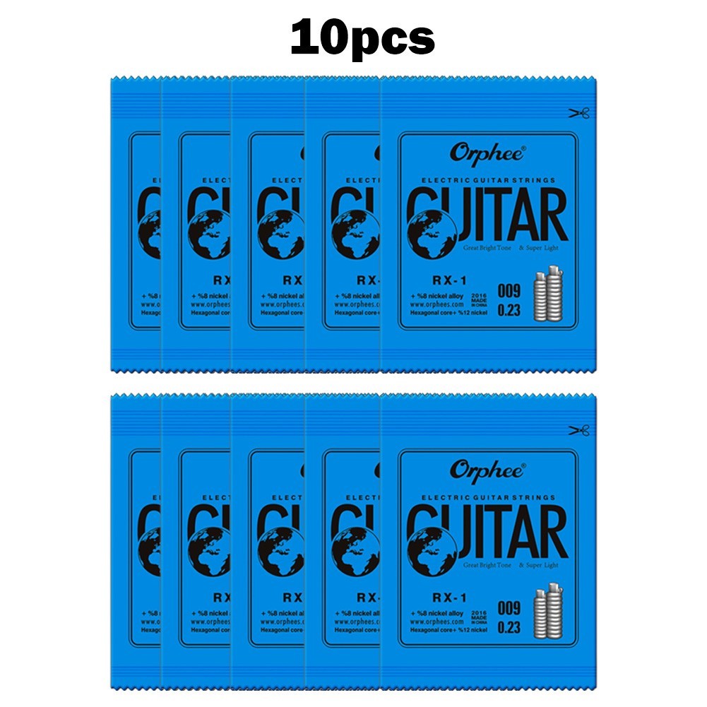 10PCS Orphee Single Strings For Electric Guitar 1st E-String(.009) Replacement