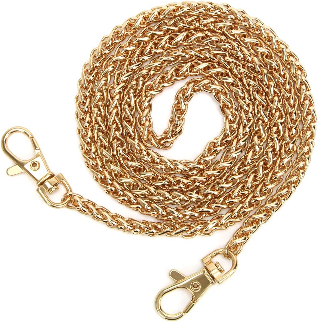 47In Purse Chain , Gold Crossbody Handbag Shoulder Strap | 47 in Metal Chain wit