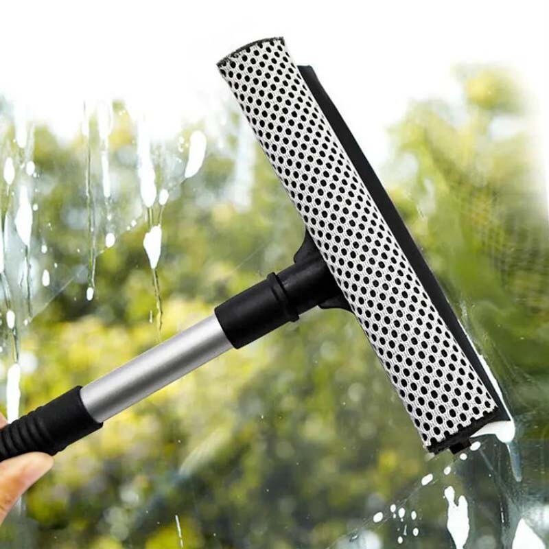 Handle Windshield Squeegee Scraper Wiper Double Surface Cleaner Car Window Brush