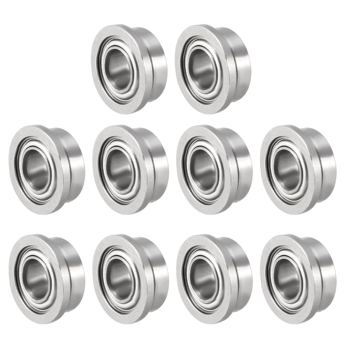 10 x FR144ZZ Flange Ball Bearing for Equipment Metal Shielded 1/8"x1/4"x7/64"