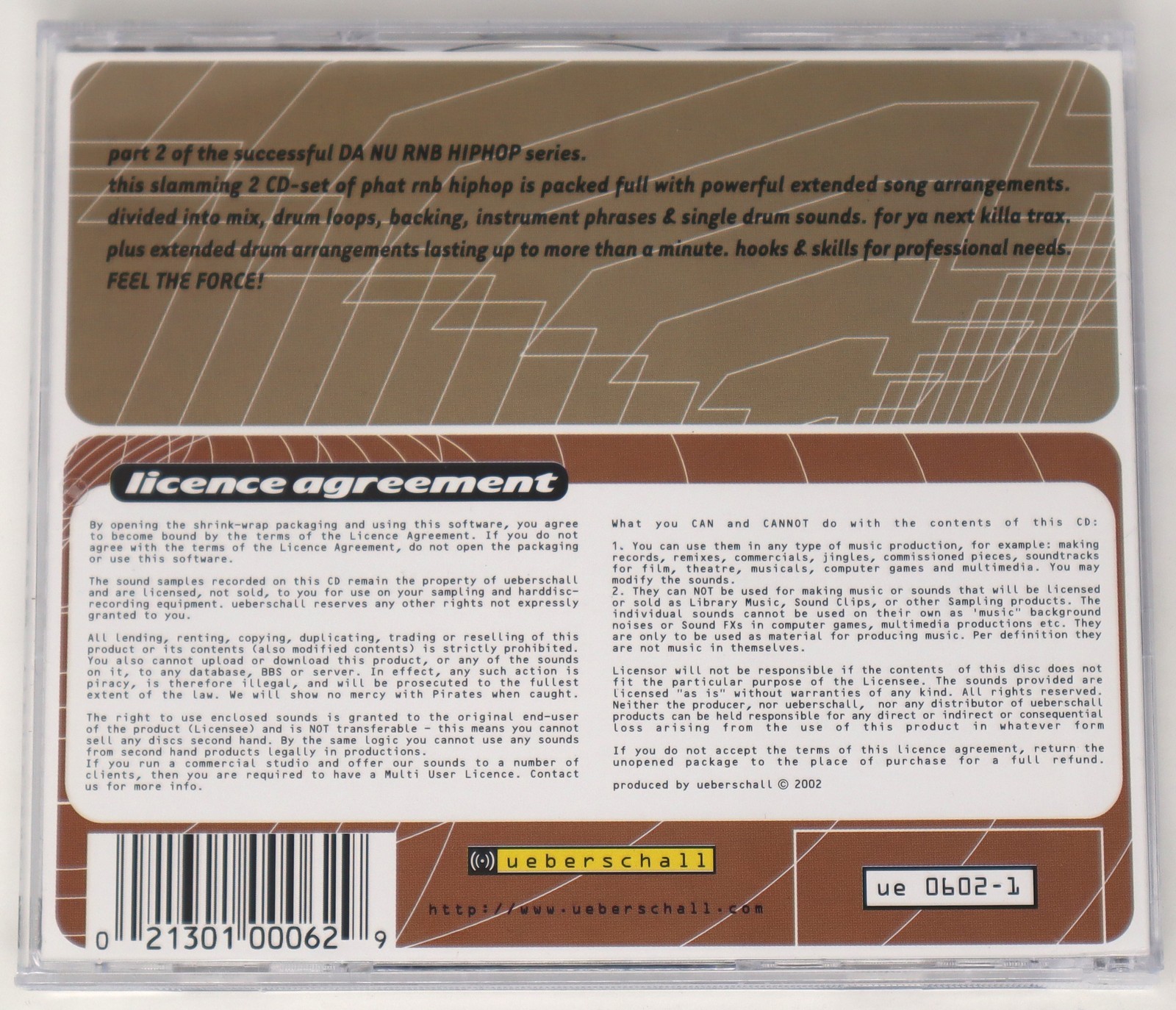 Ueberschall RnB Two Sample Sample Library/Sound Library/Sampling Double CD