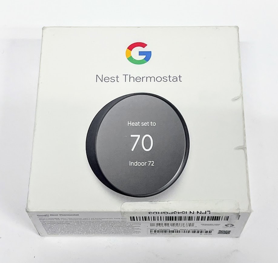 Google Nest Thermostat Charcoal GA02081-US Smart WiFi Thermostat