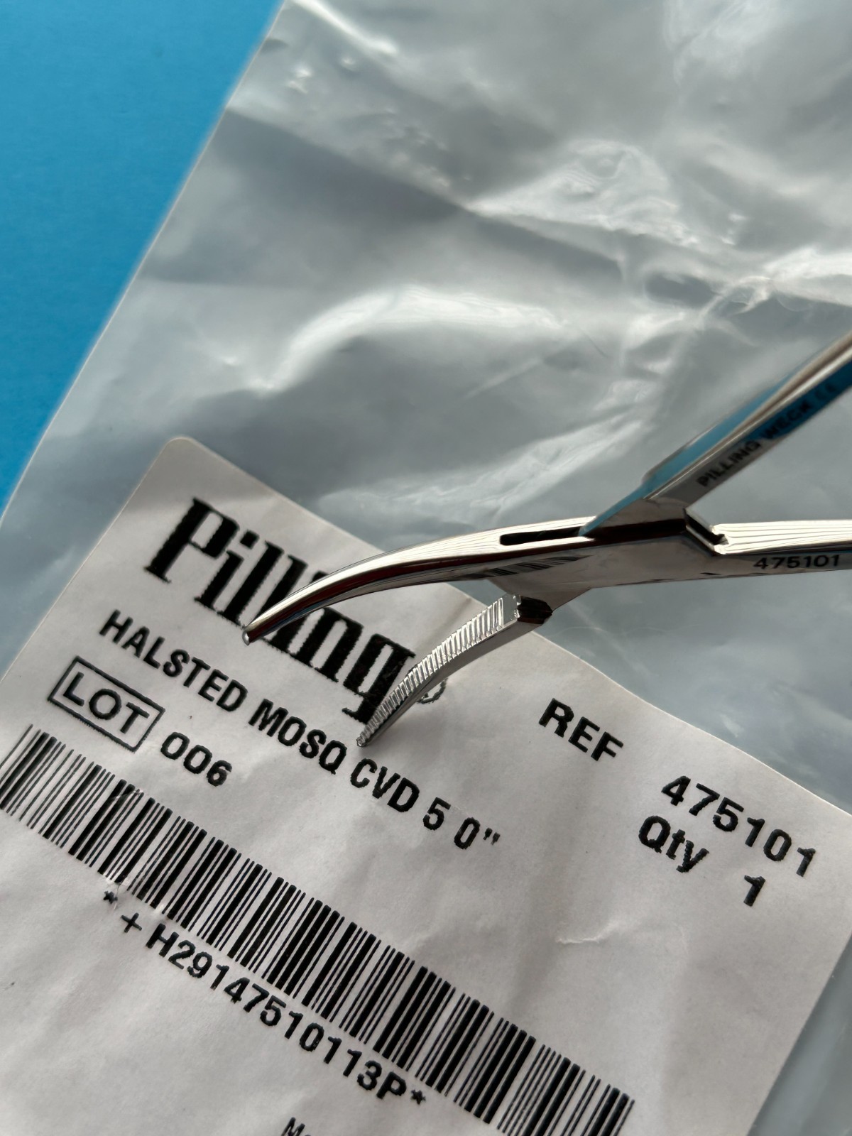 Pilling 475101 Halsted Mosquito Forceps Curved 5.0''