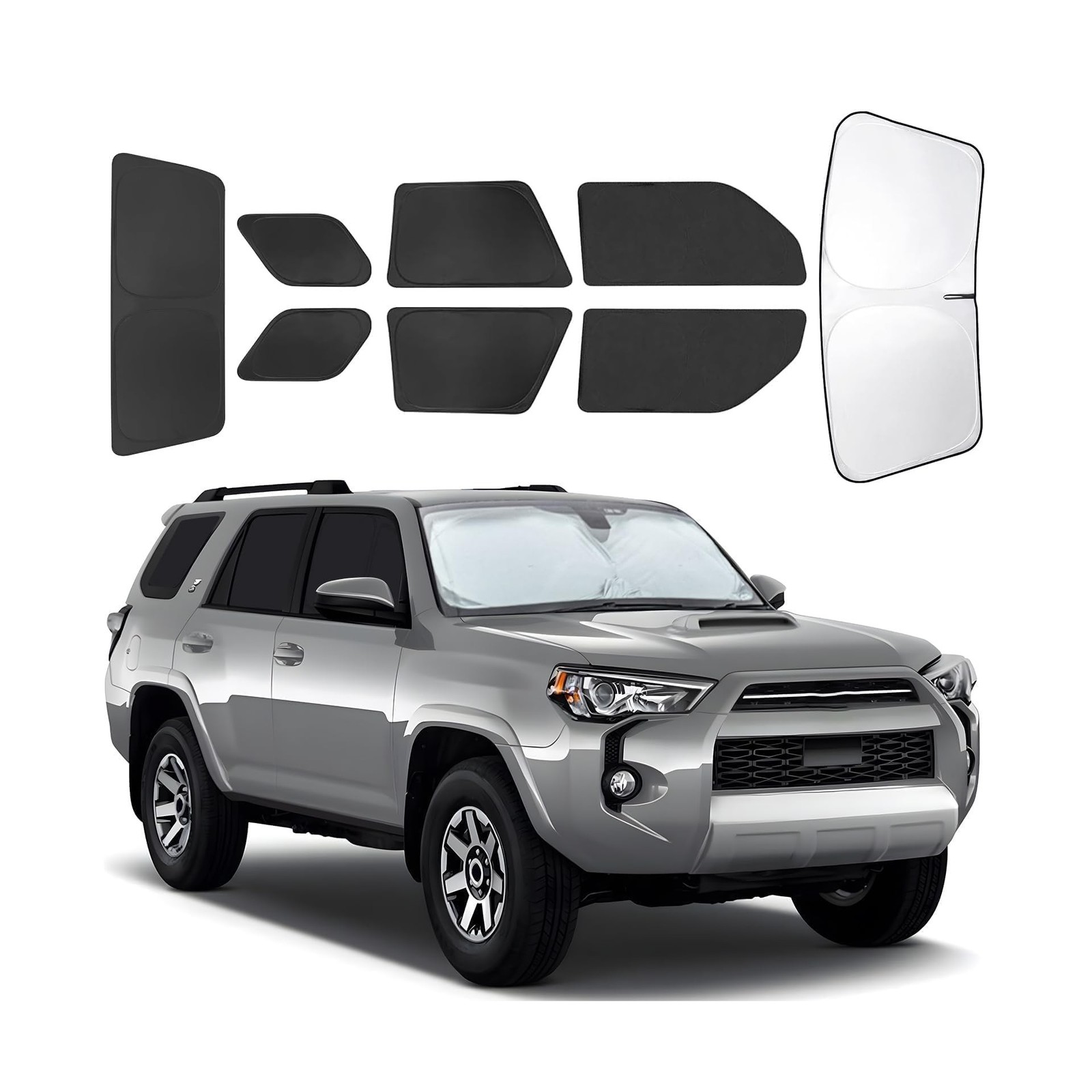 for Toyota 4Runner 2010-2024 Car Window Shades, 8pcs Privacy Sun Shade Set fo...
