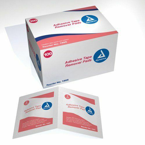 PDI Adhesive Remover Pad 1.25 X 2.63, Box of 100, 2 Pack