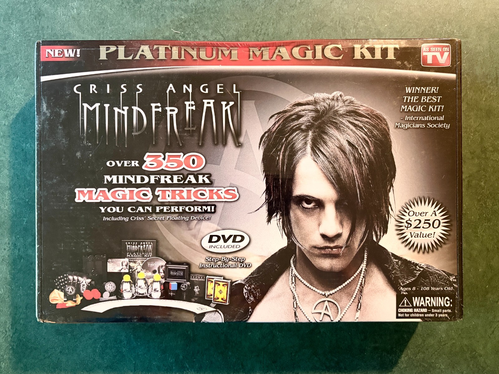 Criss Angel Mindfreak Magic Kit Factory Sealed Platinum DVD 350 Tricks 2009
