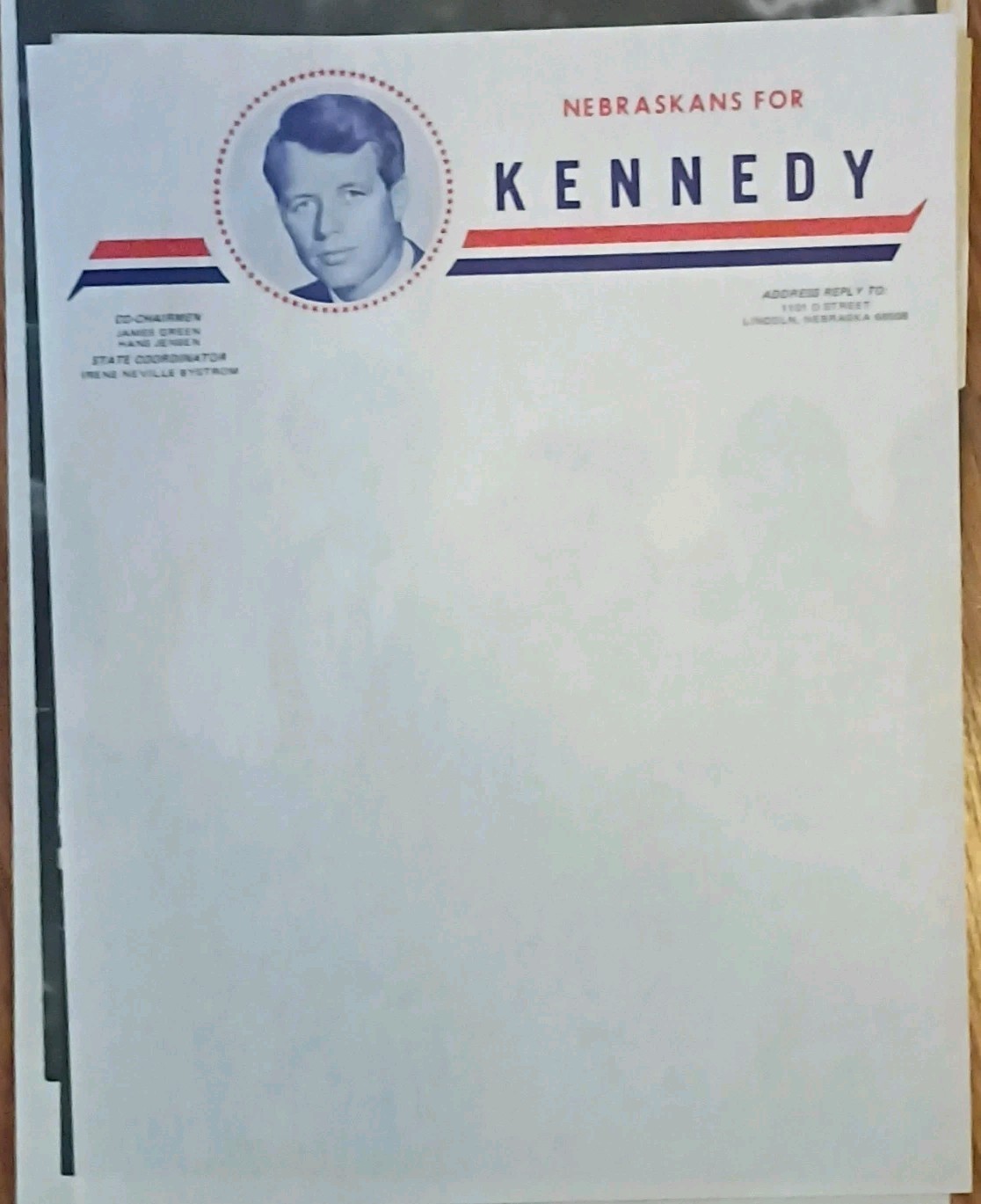 Kennedy Nebraskans for Kennedy Campaign Poster, Politics, United States