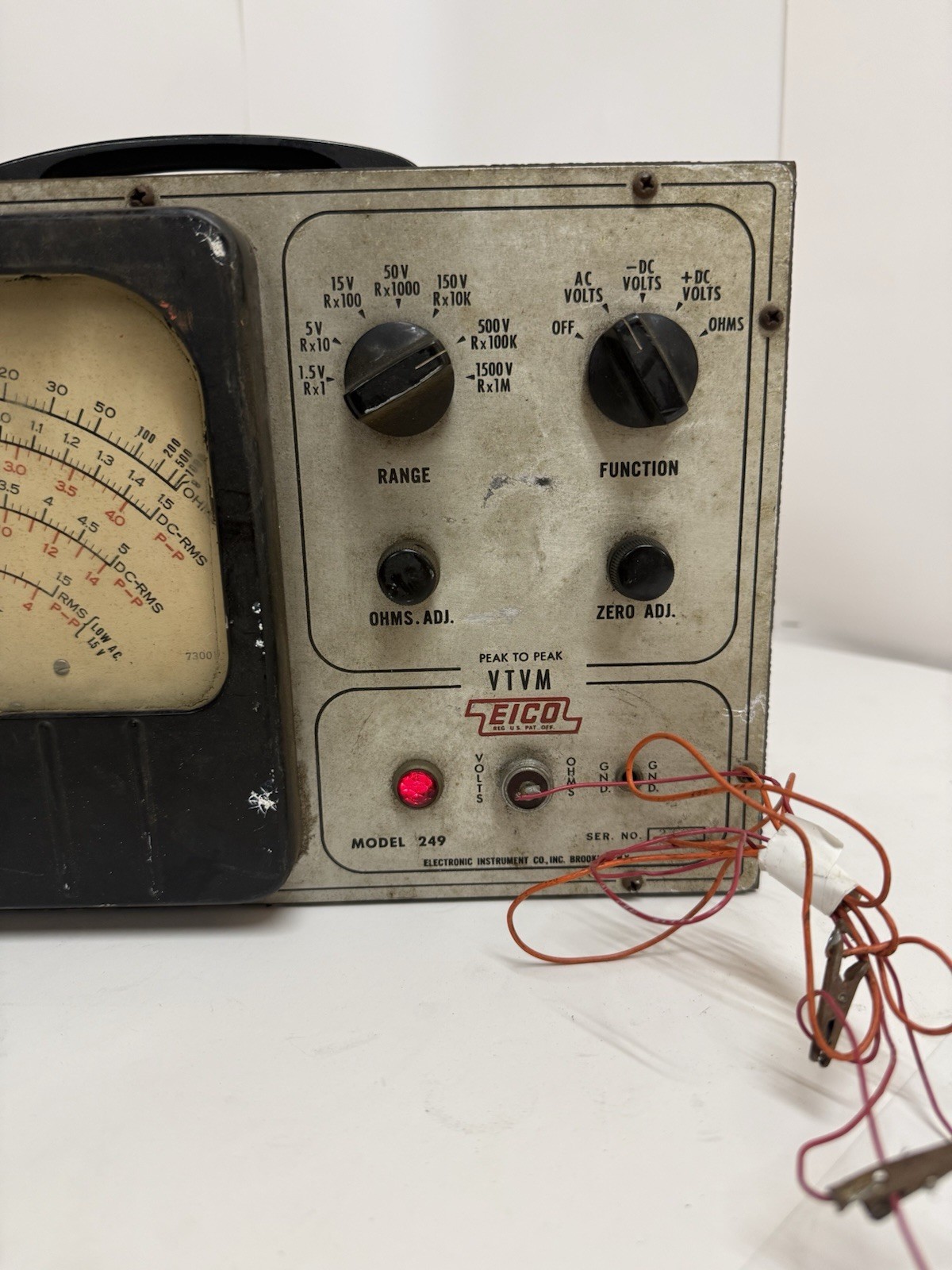 EICO VTVM Model 249 Vacuum Tube Volt Meter | POWERS ON UNTESTED