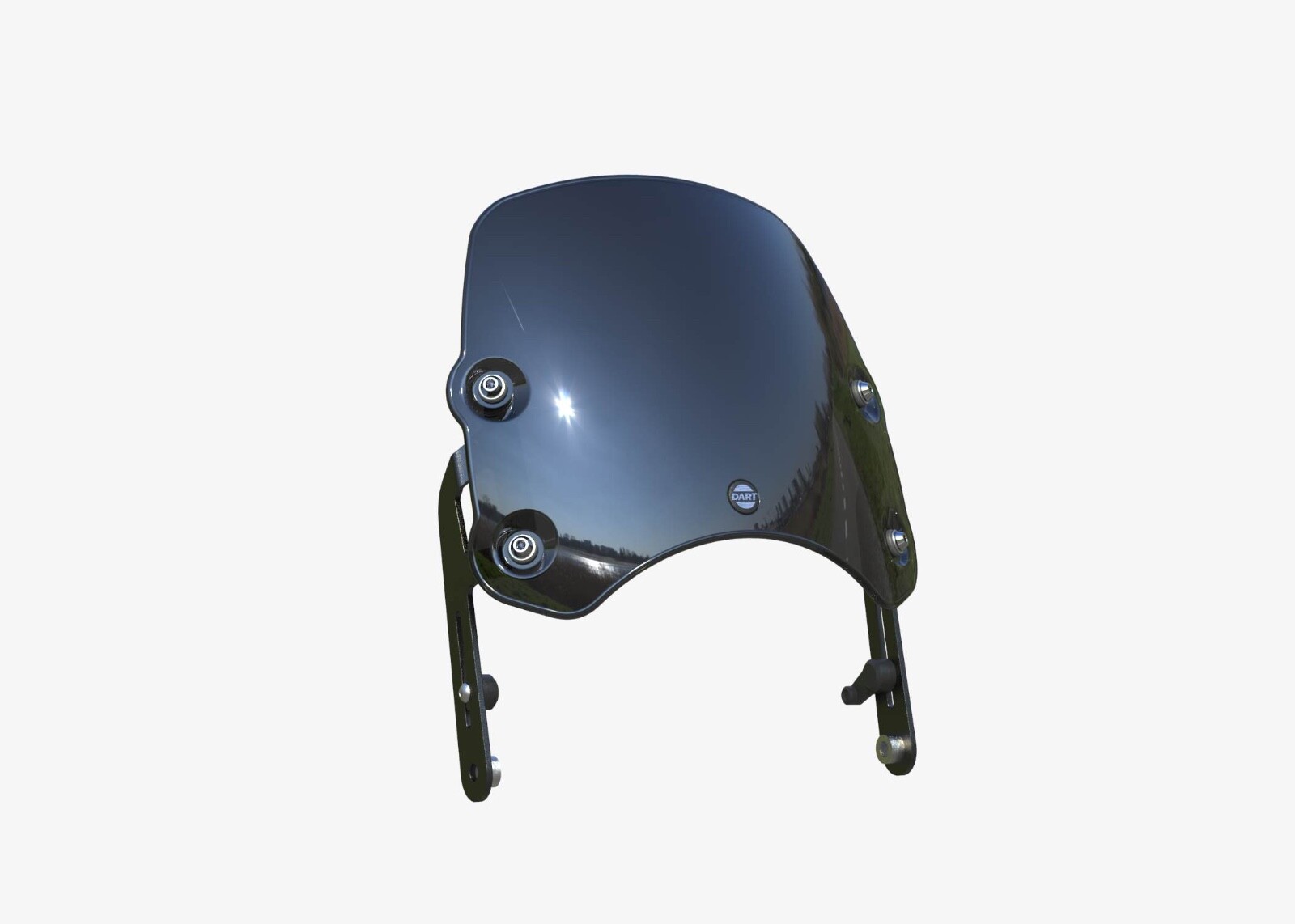 Genuine Dart Piranha S3 Flyscreen- Triumph Speed Twin 1200 - Black
