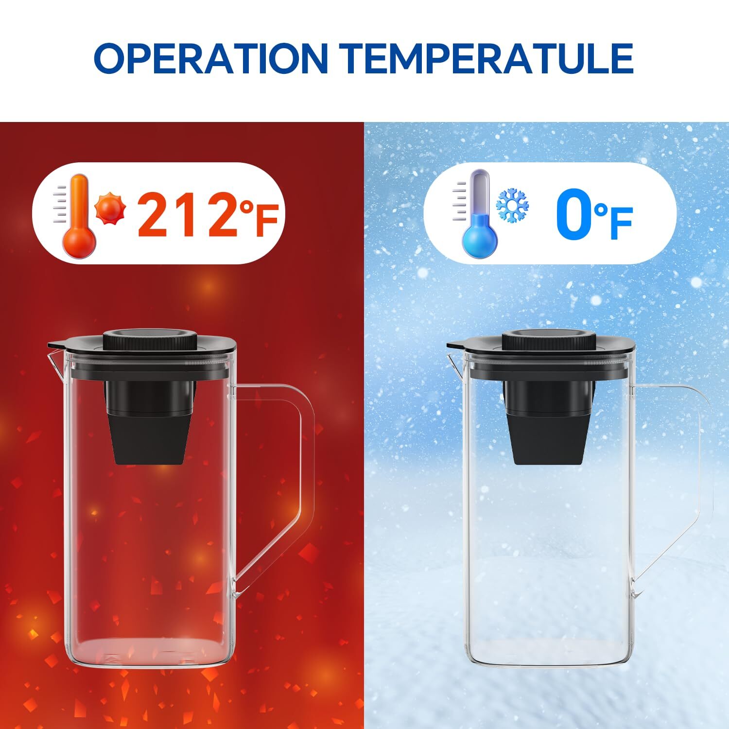 PT1-Lite Carafe, Replacement for T1 / T1 Lite / E1 Countertop Reverse Osmosis