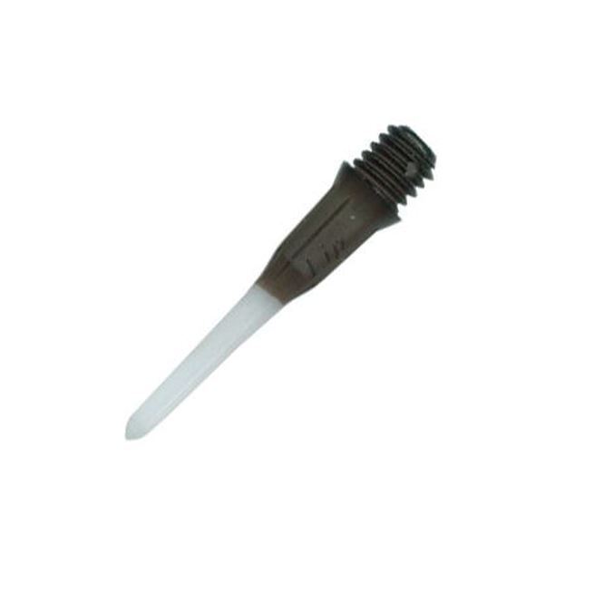 L-Style Lip Point TwoTone Black 30 Pieces Dart Tips