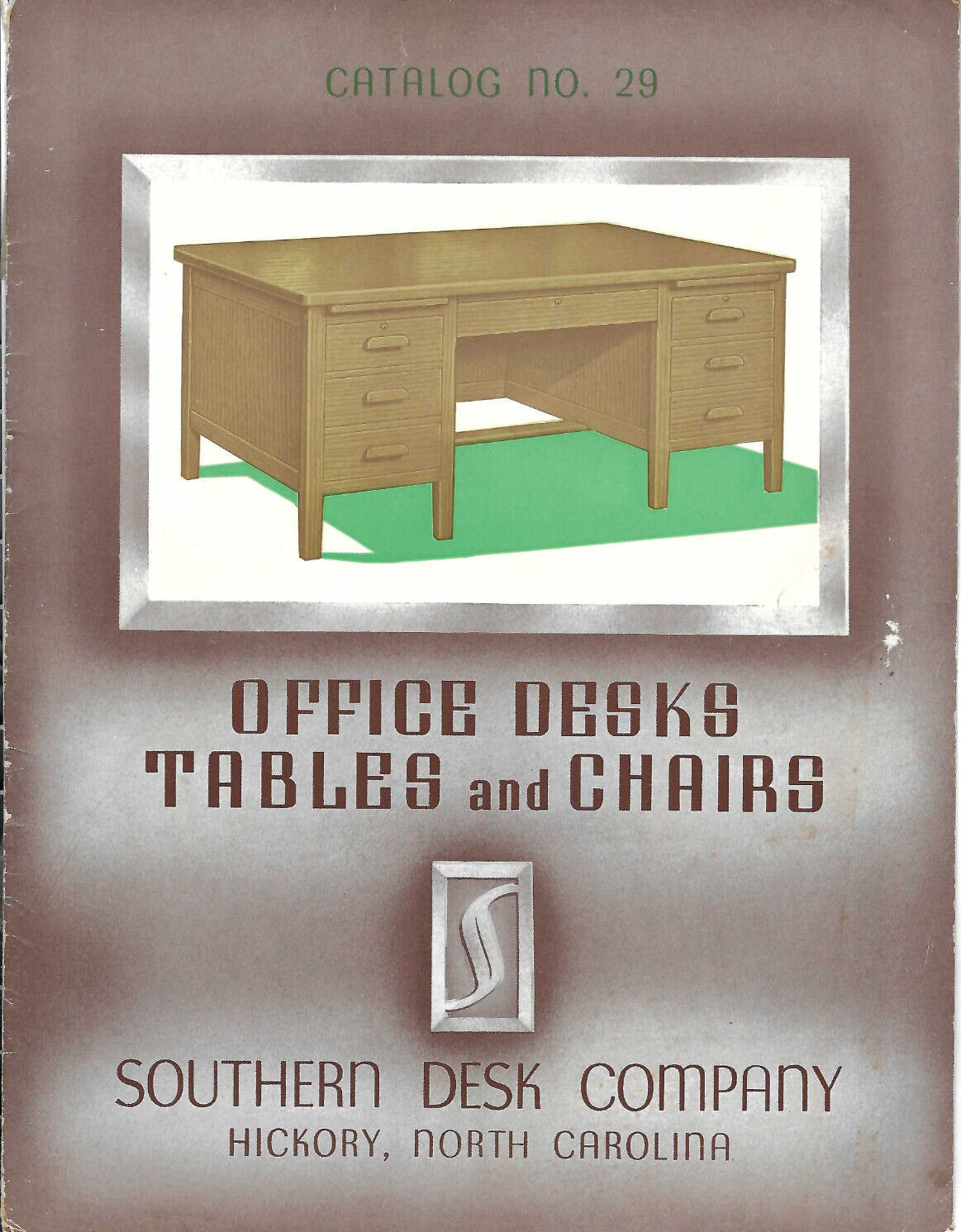 VINTAGE 1920s-30s HICKORY, NC WOOD OFFICE FURNITURE CATALOG! DESKS/TABLES/CHAIRS