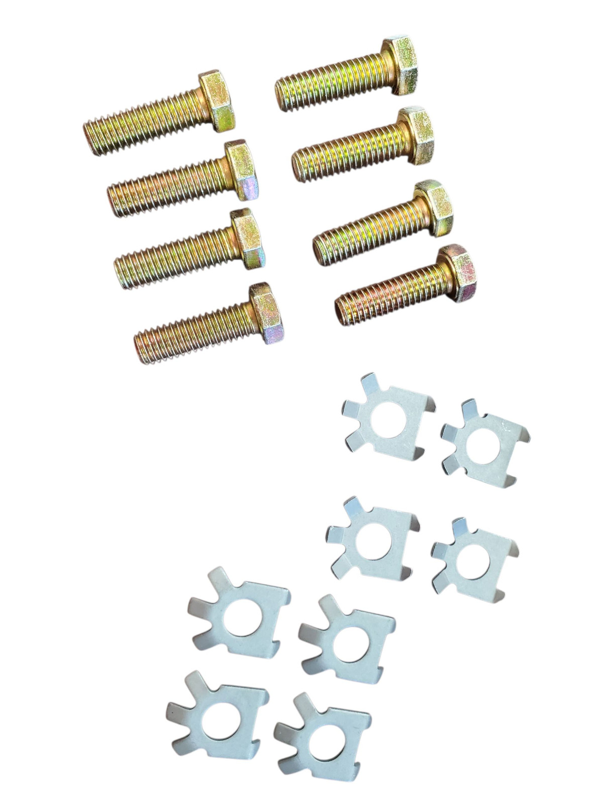 P/N HK605 - ENGINE EXHUAST MANIFOLD TO HEAD BOLT & WASHER KITS (8 EACH)