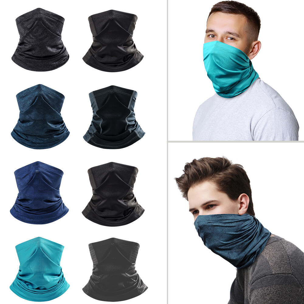Summer Neck Gaiter Face Mask UV Protection Bandana Scarf Cover for Men Women US