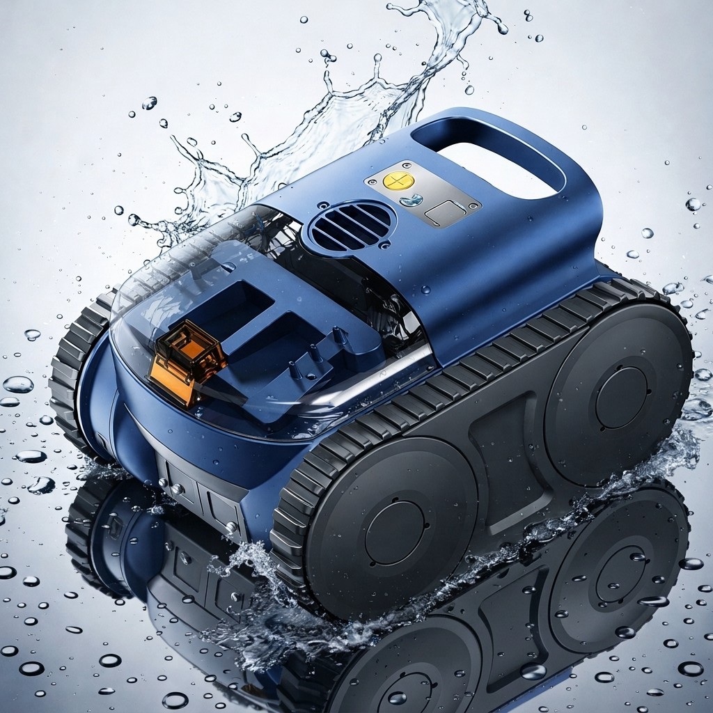 Robotic Pool Cleaner Robotic Pool Vacuum for Inground Pools Wall Climbing 180Min