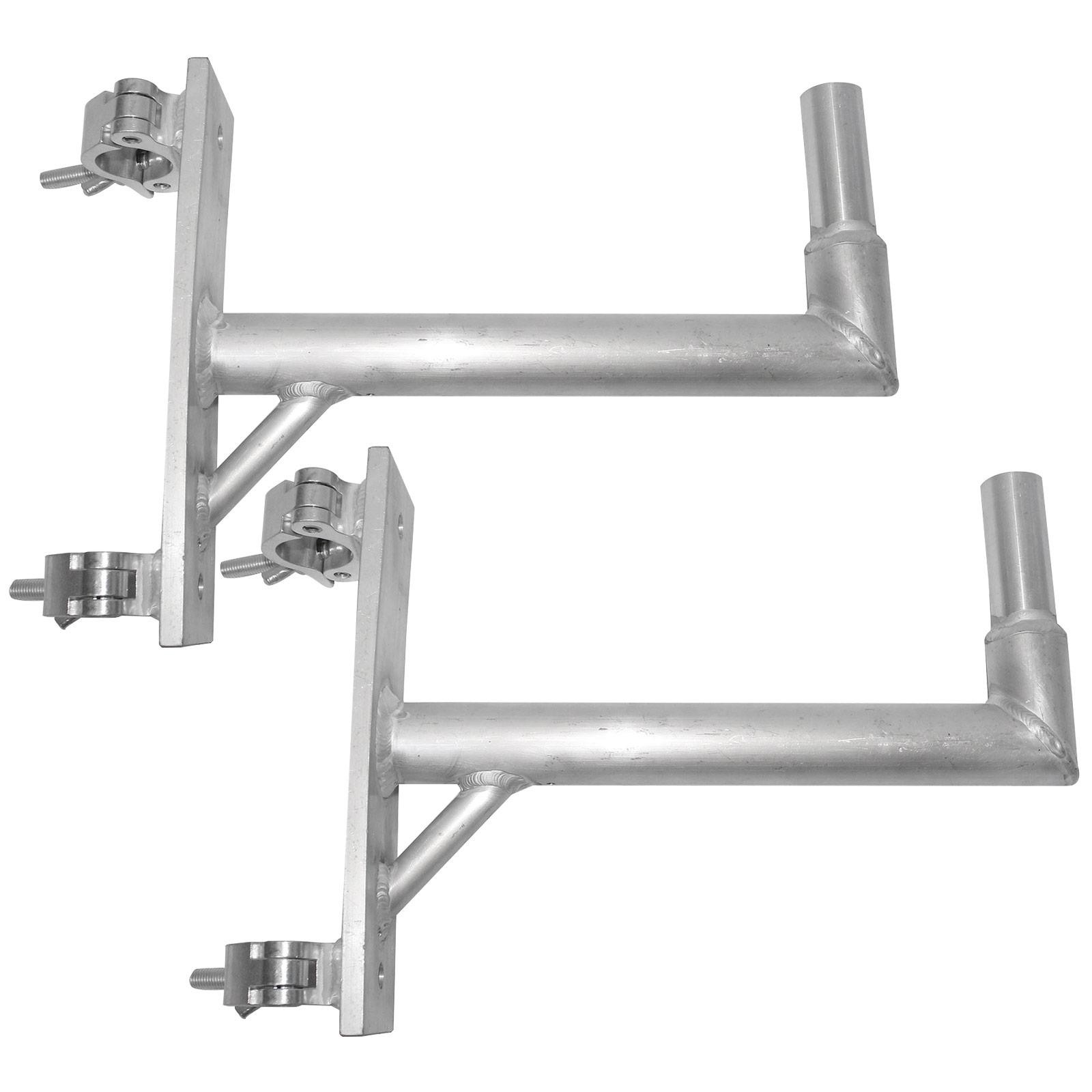 ProX XT-SPMT Aluminum 14-inch Speaker Mounts with Dual Pro Clamps (2 Pack)