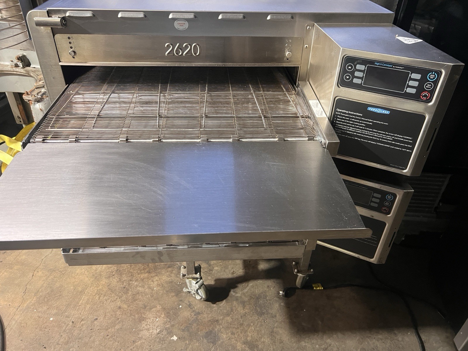 Turbo Chef 2620 Electric Double Stack Conveyor Oven with Stand made in 2020