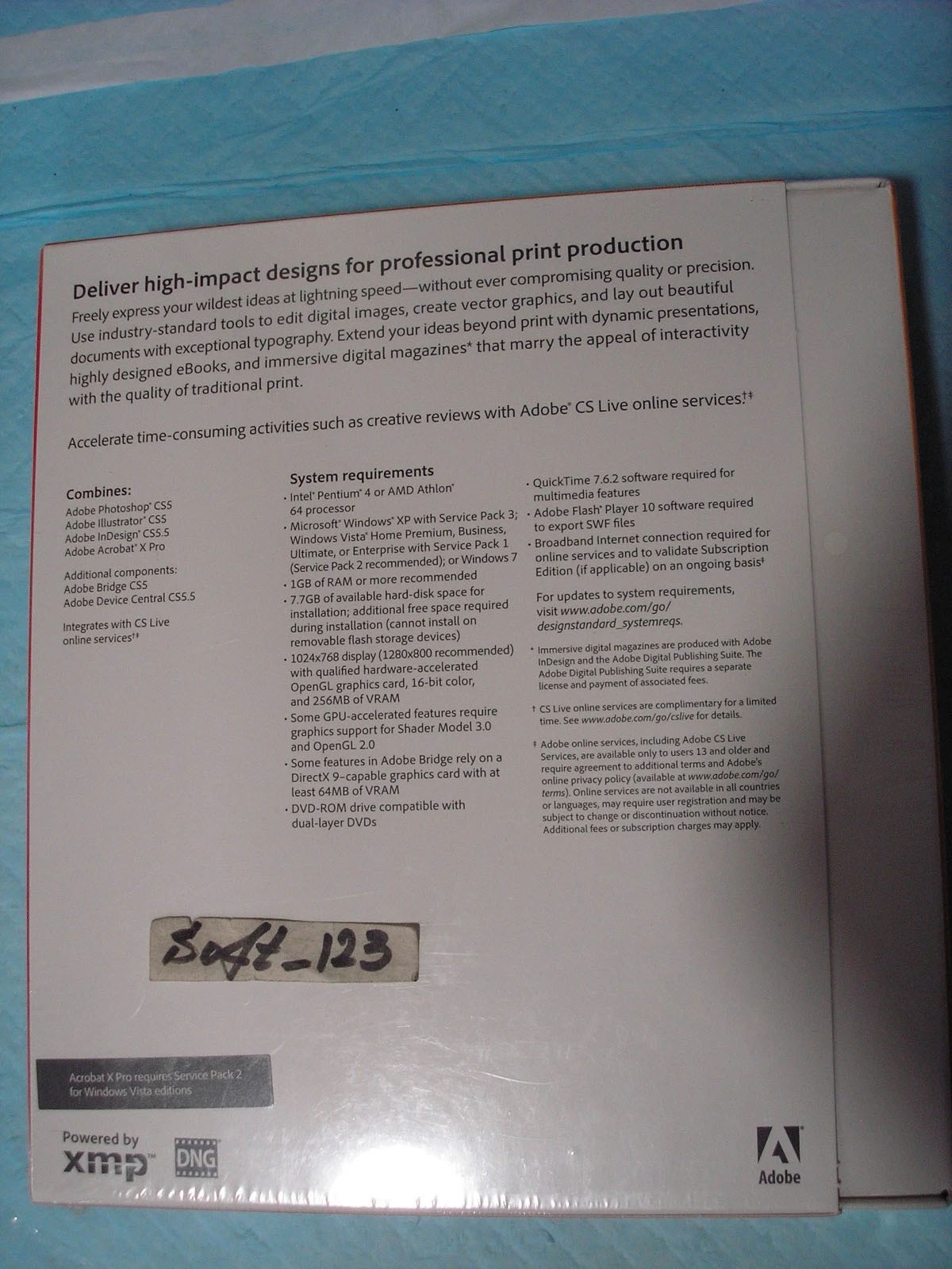 Adobe Creative Suite 5.5 CS5.5 Design Standard Good For 2 Windows PCs=SEALED BOX