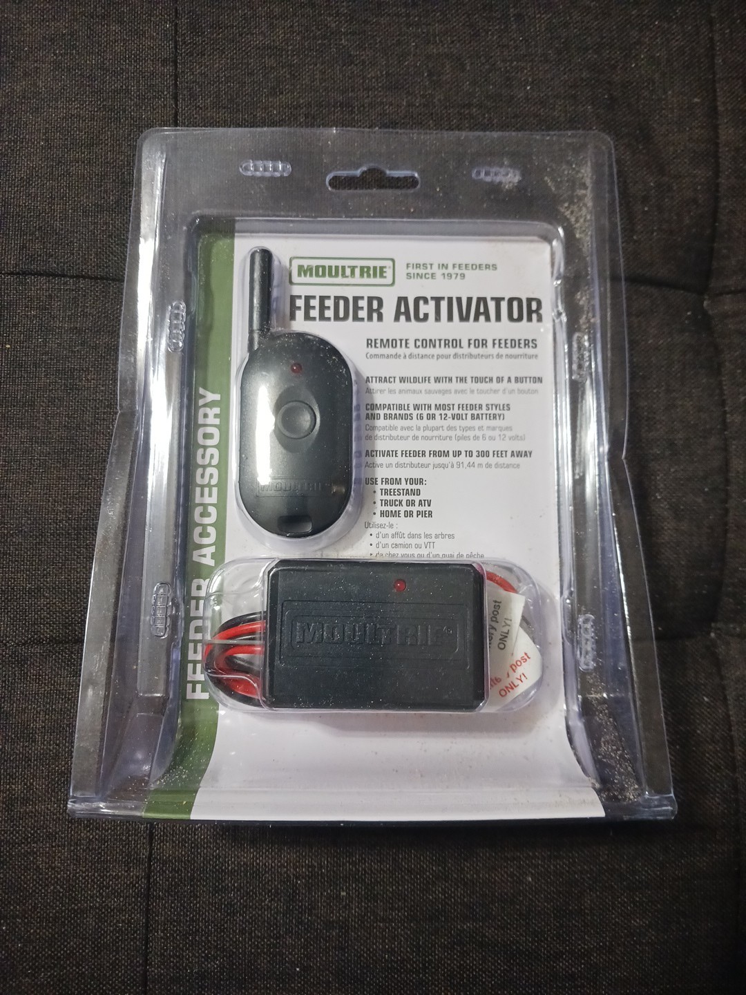 Moultrie MFHP53863 Black 300' Range For 6V/12V Feeder Kits Remote Activator