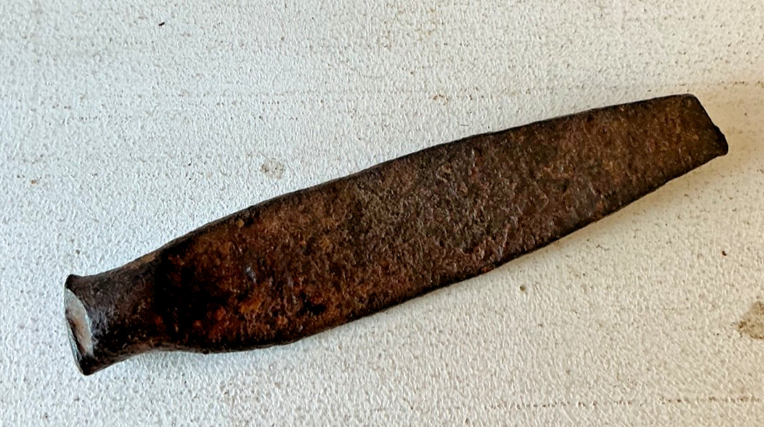 18th Century Blacksmith Chisel Hand Forged Iron Tool  Hand forged Antique 4”