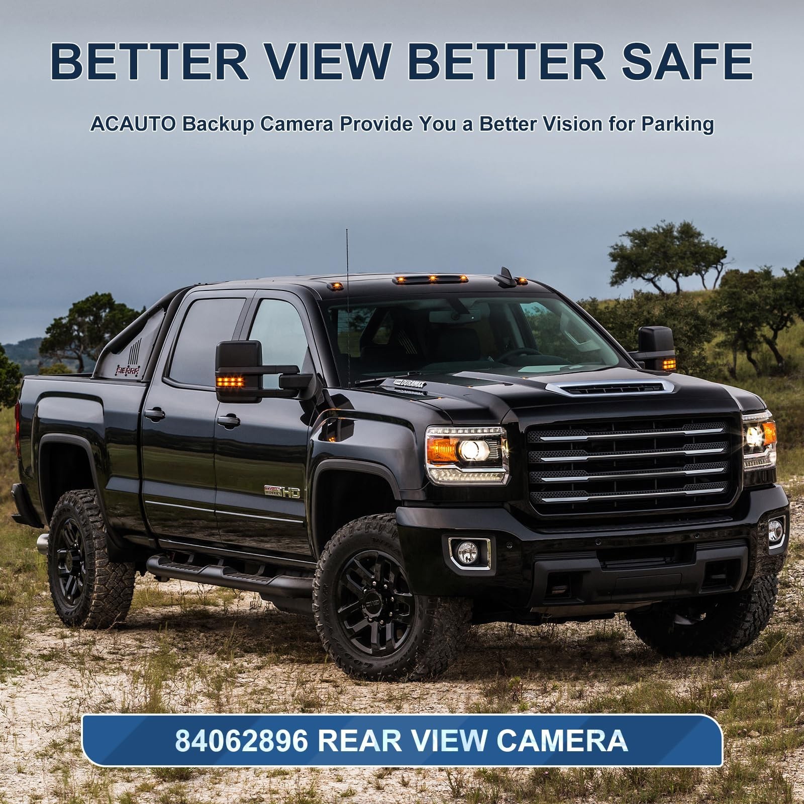 Rear View Backup Reverse Camera Fit for Chevy Silverado, Fit for GMC Sierra 1...