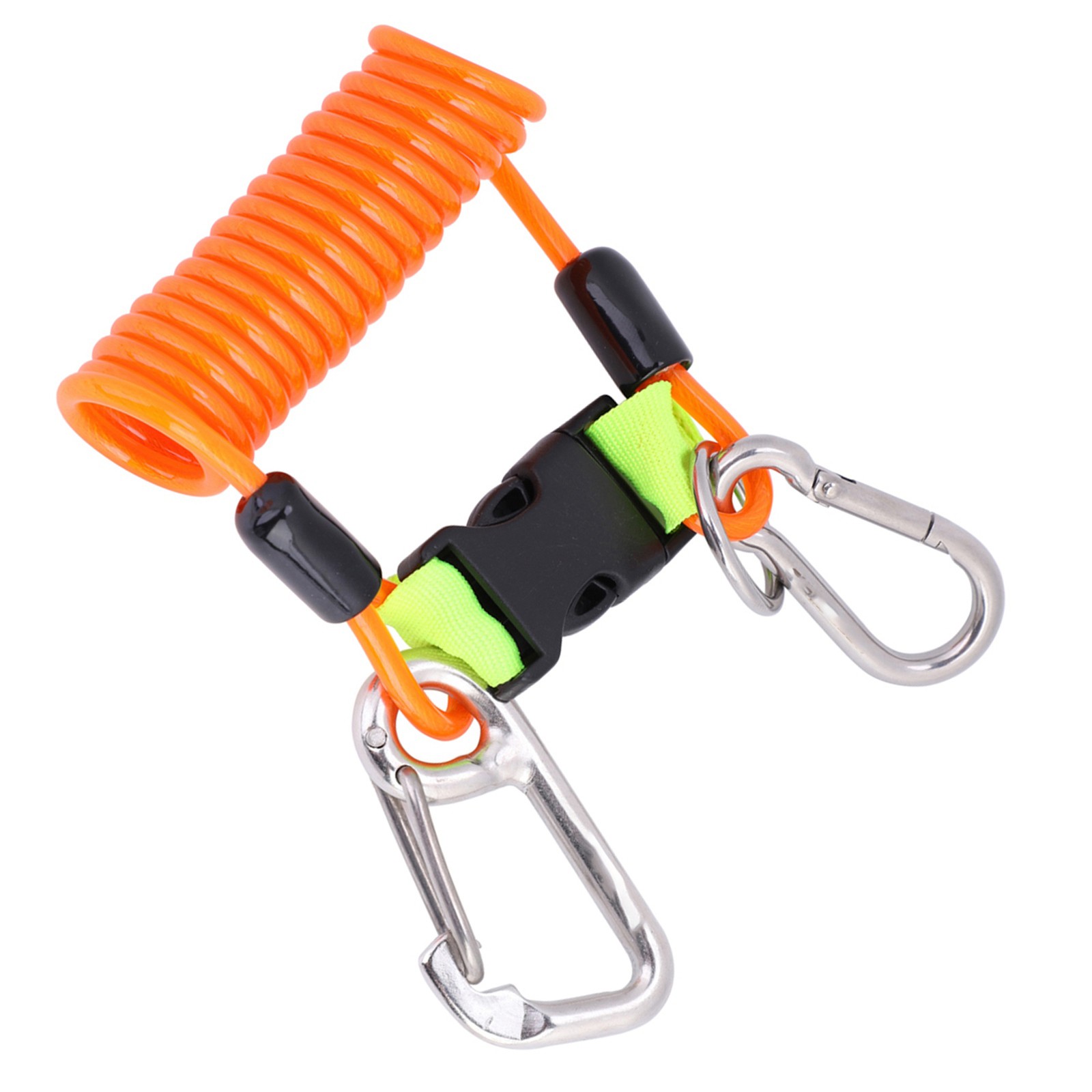 Keep Diving Anti Lost Spring Coil Lanyard Safety Emergency Tool With Quick