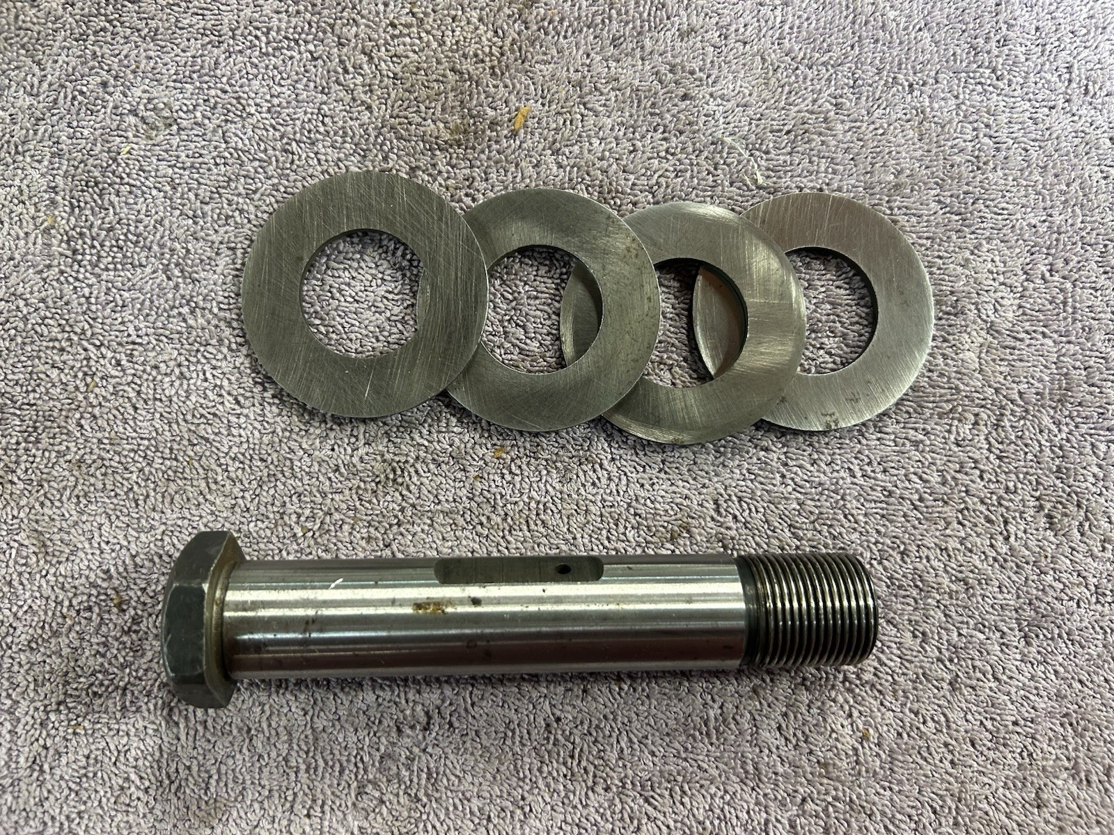 NOS Shackle Pin Commercial Truck Leaf Spring Threaded 1 End Dimensions In Photo