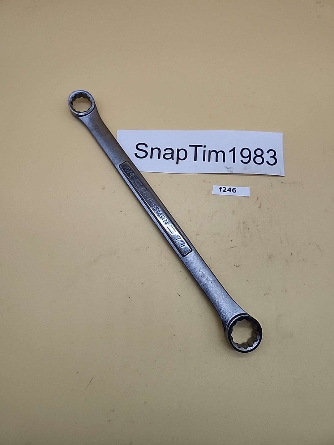 Craftsman Tools 3/4" x 7/8" offset Double Box 12 Pt Combo Wrench VA- 43928 USA