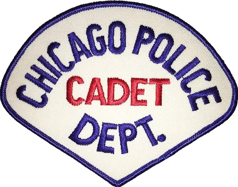 CHICAGO POLICE SHOULDER PATCH: Cadet Teardrop