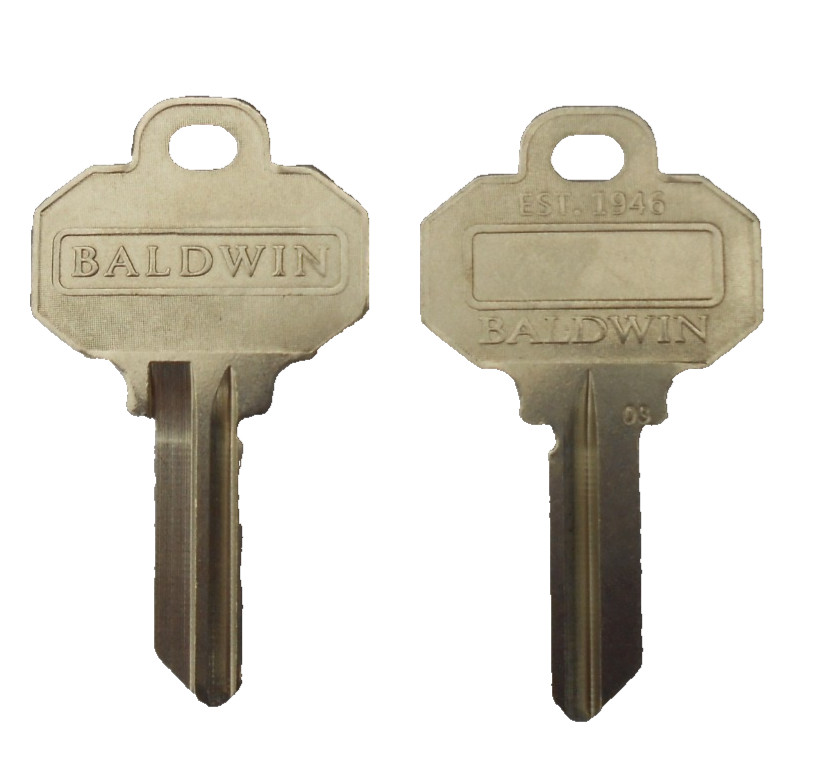 2  BALDWIN 5 Pin Key Blanks  - Schlage keyway