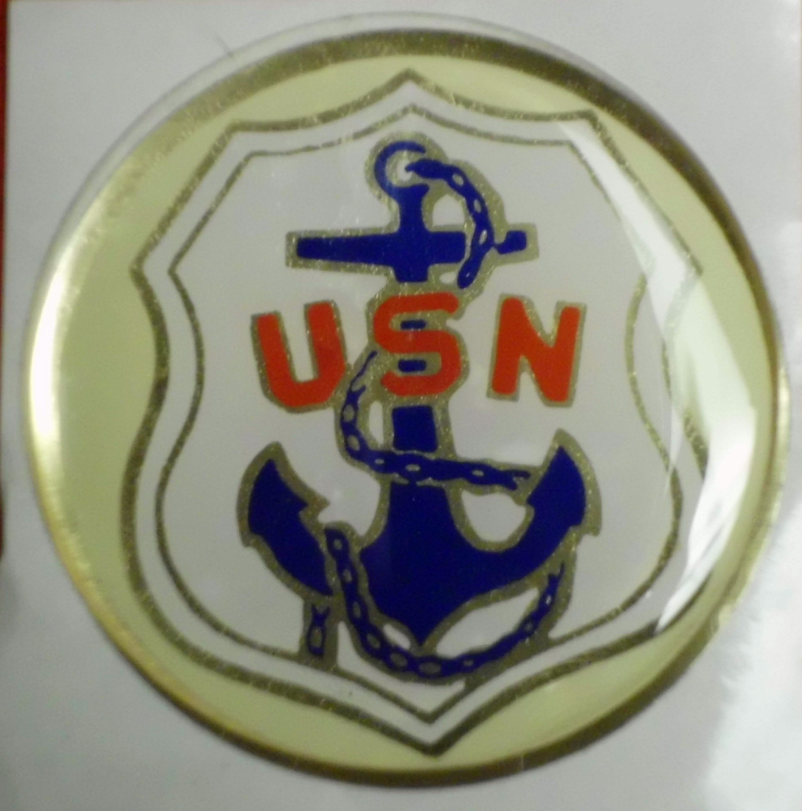 USN  UNITED STATES NAVY FULL COLOR 2" INCH EPOXY DOME CAR DECAL STICKER EMBLEM