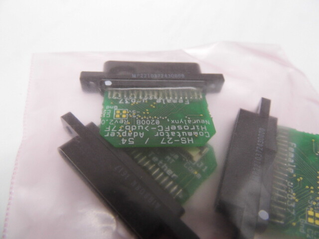 4 NEURALYNX HS-27/54 COMMUTATOR ADAPTERS µDB37F INPUT HIROSE FLEX CIRCUIT OUTPUT