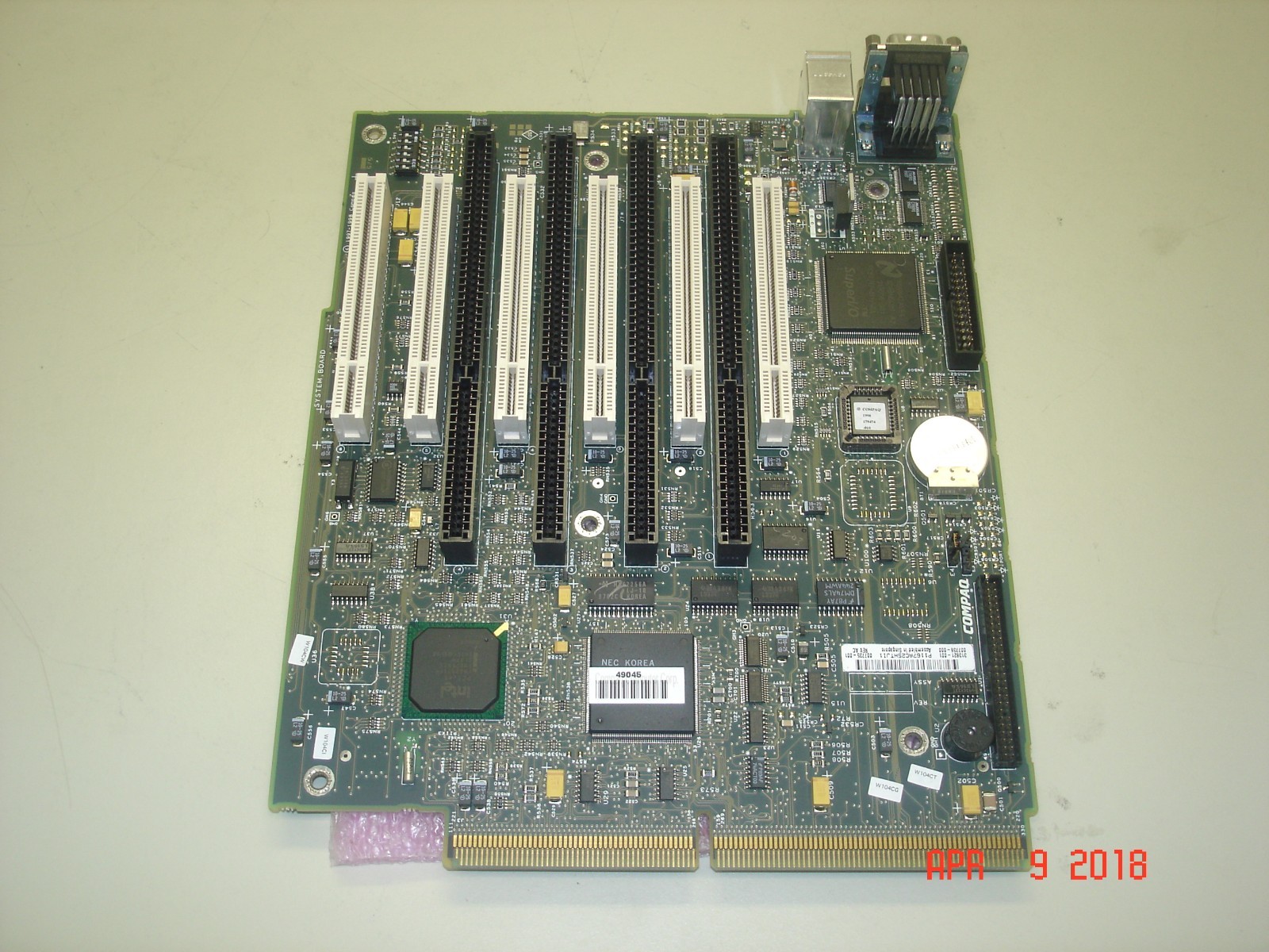 COMPAQ PROLIANT 1600 PCI & ISA SYSTEM I/O BOARD PART# 313621-001, TESTS GOOD !