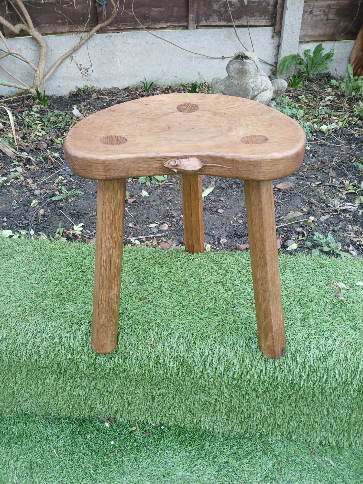 Robert Thompson 'The Mouseman' Stool Pre 1930s Vintage