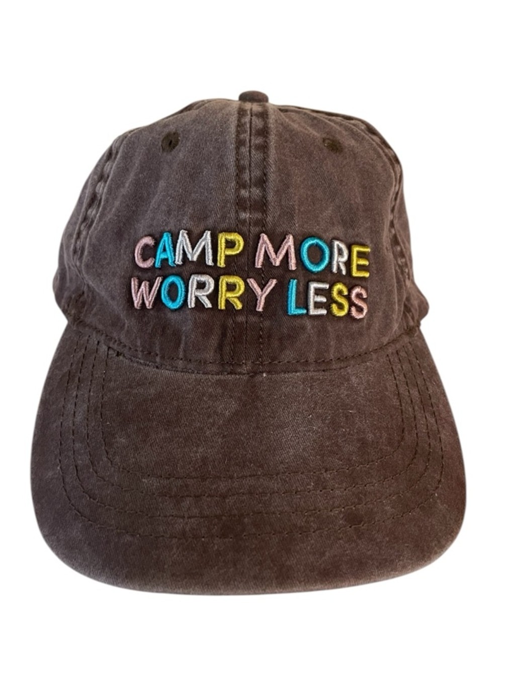 Camp More Worry Less Hat ~ New