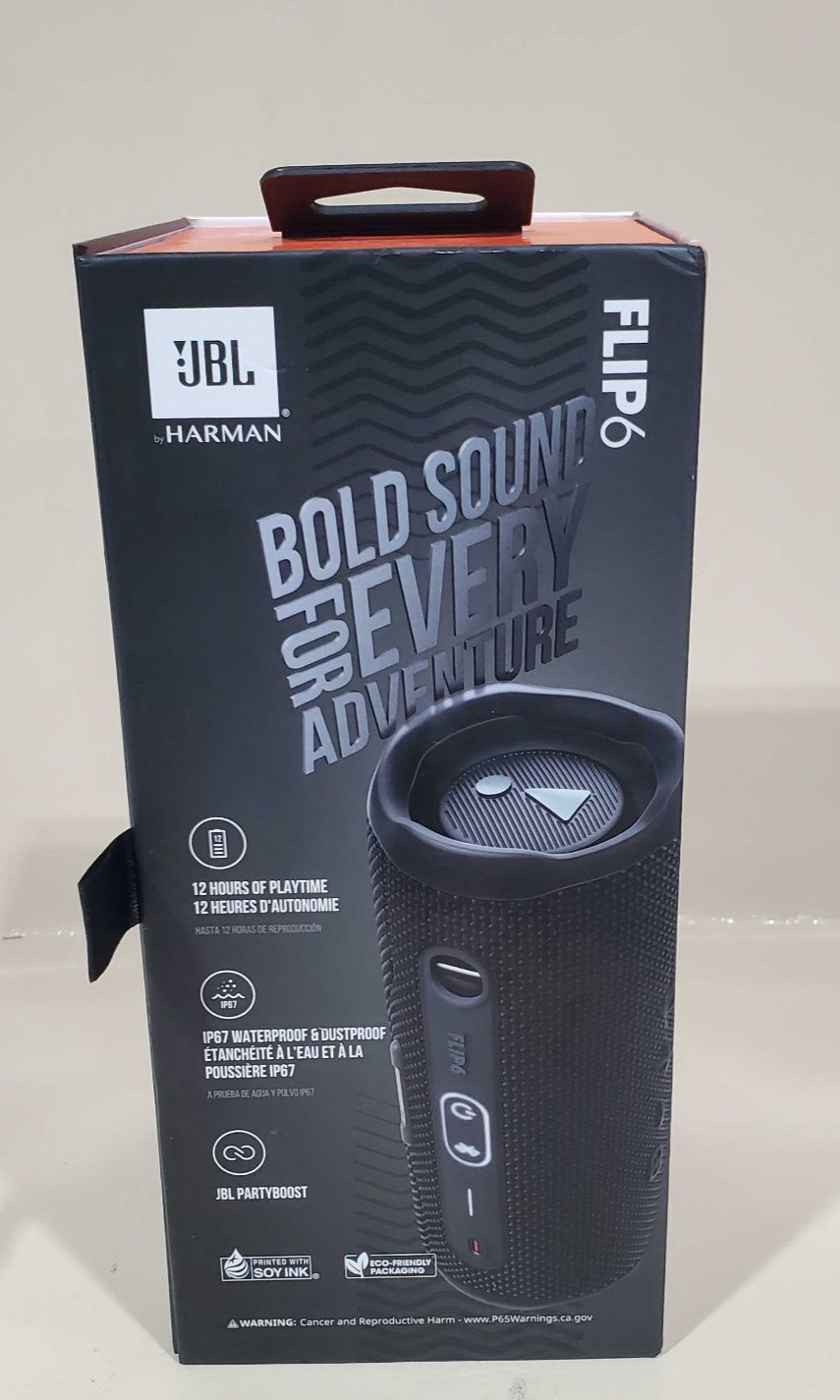 JBL Flip 6 Portable Waterproof Bluetooth Speaker-black