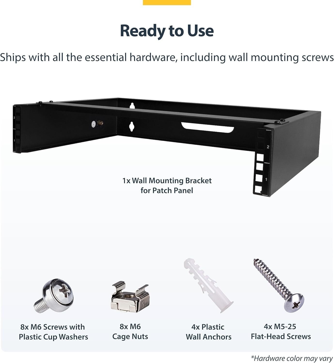 Durable 2U Wall Mount Network Rack - Easy Install with Patch Panel Bracket