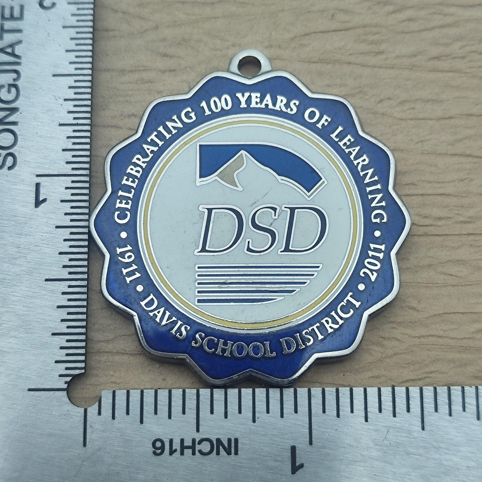 Celebrating 100 Years of Learning Davis School District Challenge Coin