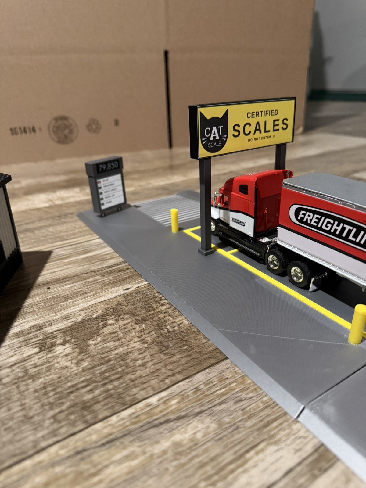 1:64 Scale CAT Scale Weigh Station Diorama 3D Printed Display Custom