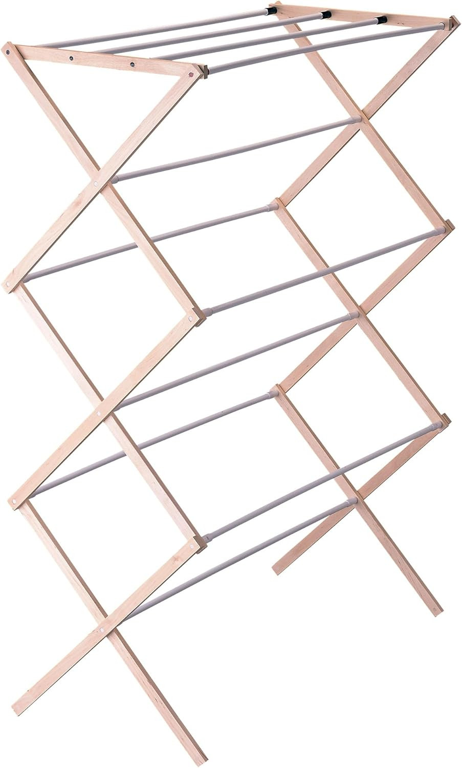 5001 Collapsible Folding Wooden Clothes Drying Rack for Laundry | Pre Assembled